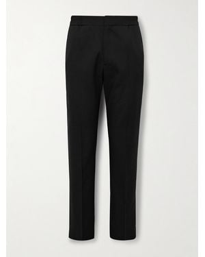 Paul Smith Slim-Fit Straight-Leg Wool Trousers - Black