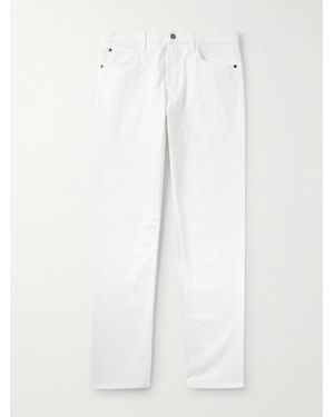 Loro Piana Quarona Slim-Fit Straight-Leg Jeans - White