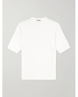 CDLP Ribbed Lyocell And Cotton-blend T-shirt - White