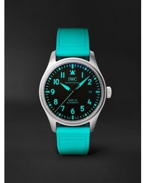 IWC Schaffhausen Mercedes-amg Petronas Formula Onetm Team Pilot's Mark Xx Automatic 40mm Titanium And Rubber Watch - Blue