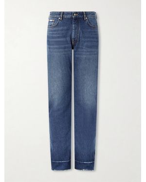 Givenchy Straight-Leg Fringed Jeans - Blue