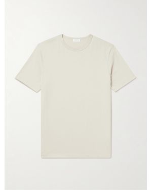 Sunspel Slim-Fit Cotton-Jersey T-Shirt - White
