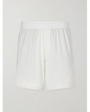 lululemon Straight-Leg Mesh-Trimmed Stretch Tennis Shorts - White