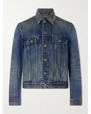 Rick Owens Denim Trucker Jacket - Blue