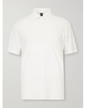 lululemon Logo-Appliquéd Striped Recycled-Jersey Tennis Polo Shirt - White