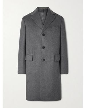 Slowear Incotex Montedoro Brushed Wool-Blend Coat - Grey