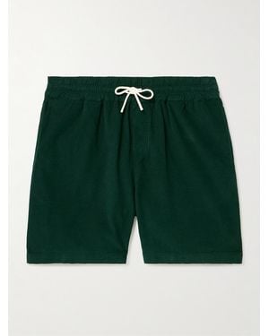 Portuguese Flannel Shorts A Gamba Dritta - Verde