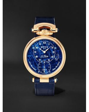 Bovet 19thirty Hand-wound 42mm 18-karat Red Gold - Blue