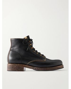 Visvim Virgil Folk Leather Boots - Schwarz