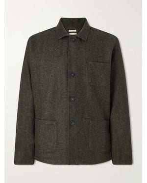 Massimo Alba Florida Herringbone Wool And Cashmere-Blend Blazer - Green