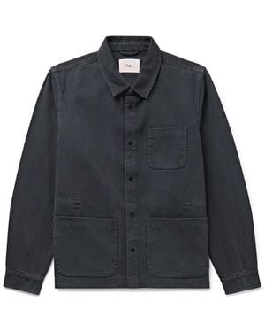Folk Assembly Cotton-Twill Overshirt - Blue