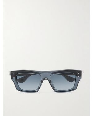 Dita Eyewear Grandmaster-Eight Square-Frame Acetate And Titanium Sunglasses - Blue