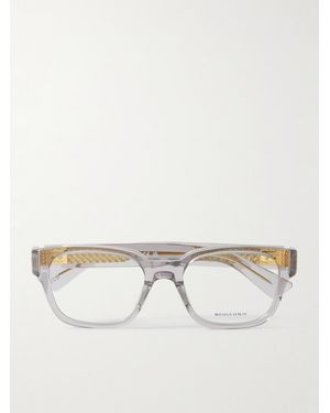 Bottega Veneta D-Frame Recycled-Acetate And-Tone Optical Glasses - Natural