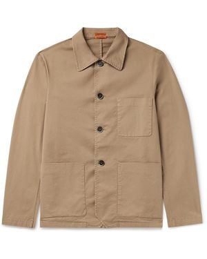 Barena Visal Wool-Twill Overshirt - Natural