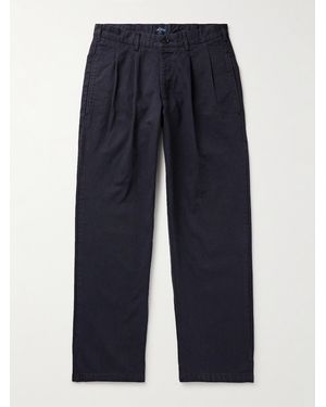 Noah Pantaloni A Gamba Dritta - Blu