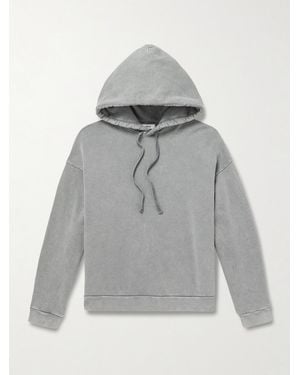 Agolde Salford Cotton-Jersey Hoodie - Grey