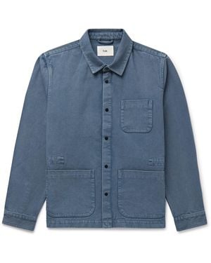 Folk Assembly Cotton-Twill Overshirt - Blue