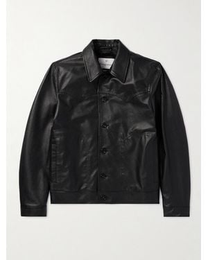 Kingsman Full-Grain Leather Jacket - Black