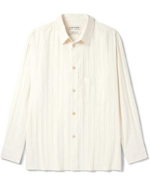 A Kind Of Guise Gusto Striped Woven Shirt - White