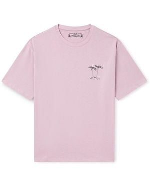 MANAAKI Logo-Print Organic Cotton-Jersey T-Shirt - Pink