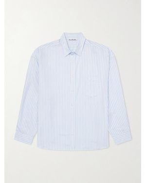 Acne Studios Pinstriped Lyocell Shirt - White