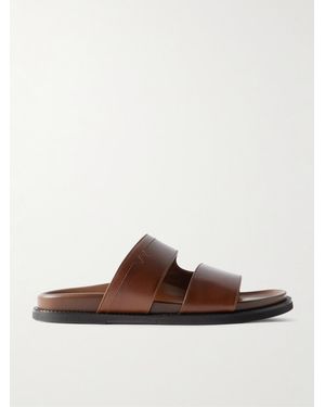 J.M. Weston Leather Sandals - Brown