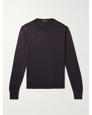 Tom Ford Silk Jumper - Blue