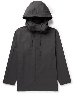 Amomento Hooded Poplin Jacket - Black