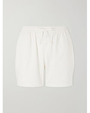 Kardo Olbia Straight-leg Cotton Drawstring Shorts - White