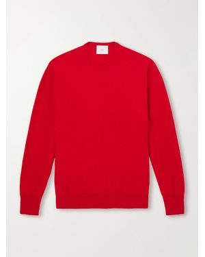Ssstein Fulled Wool Sweater - Rot