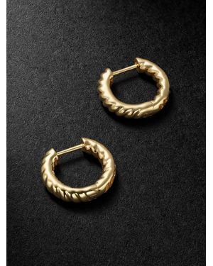 Anita Ko Zoe Small 18-Karat Hoop Earrings - Black