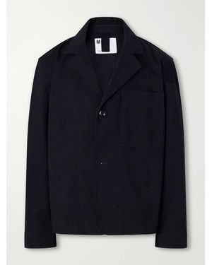 Margaret Howell Mhl. Minimal Cotton-Drill Blazer - Blue