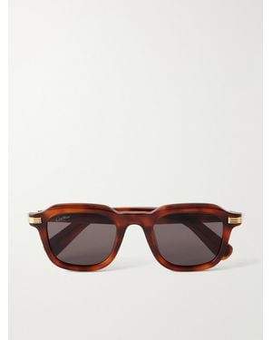 Cartier Première De Cartier D-Frame Recycled-Acetate Sunglasses - Brown