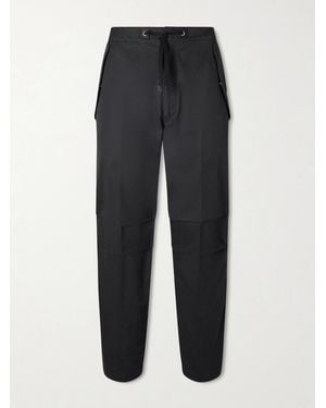 Tom Ford Straight-Leg Cotton-Twill Drawstring Trousers - Black