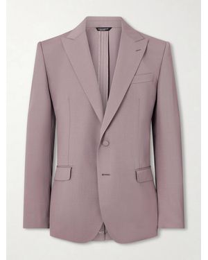 Dolce & Gabbana Taormina Wool Blazer - Purple