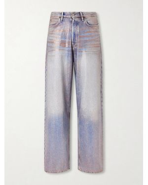 Acne Studios Wide-leg Glittered Jeans - Grey