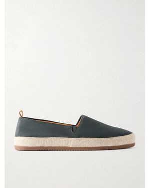 Mulo Suede Espadrilles - Blue
