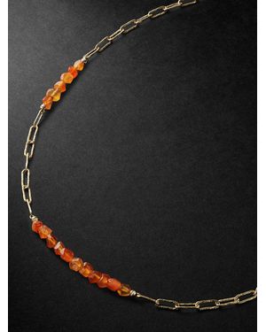 Healers Fine Jewelry Fire Recycled Cornelian Chain Necklace - Black
