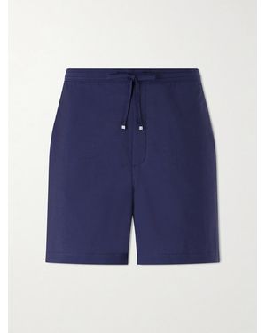 Loewe Paula's Ibiza Straight-Leg Cotton-Blend Shorts - Blue
