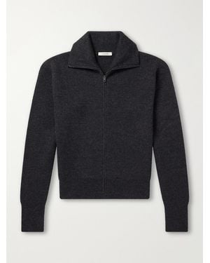 Lemaire Wool Zip-Up Cardigan - Blau