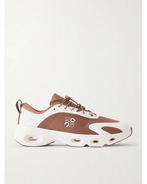 Loewe On Cloudsolo Rubber-trimmed Mesh Trainers - Brown