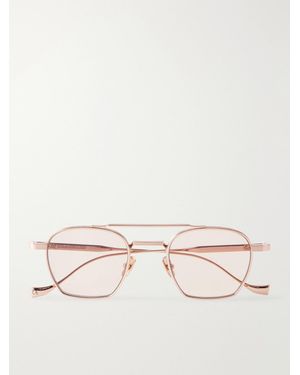 Cutler and Gross 1425 Square-Frame-Tone Sunglasses - Natural