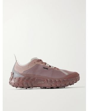 Norda 001A Rubber-Trimmed Dyneema Running Trainers - Brown