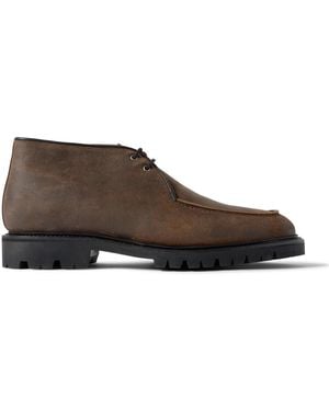 Majordome M69 Waxed-suede Chukka Boots - Brown