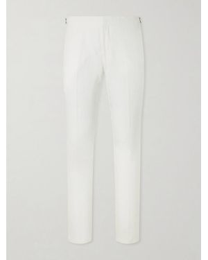 Orlebar Brown Griffon Straight-Leg Linen Trousers - White