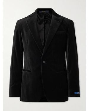 Polo Ralph Lauren Cotton-Velvet Blazer - Black
