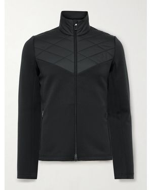Kjus Formula Quilted Shell-Trimmed Tech-Jersey Jacket - Black