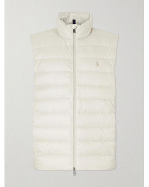 Polo Ralph Lauren Logo-embroidered Quilted Shell Down Gilet - White