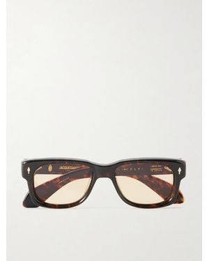 Jacques Marie Mage Jeff Goldblum Fly In London D-frame Acetate Sunglasses - Brown