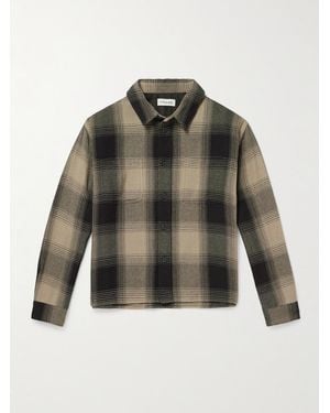 FRAME Checked Cotton Shirt - Brown